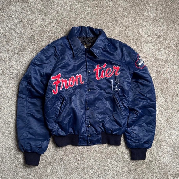 Other - BLUE VINTAGE SHANTER SPORTSWEAR "FRONTIER" BOMBER JACKET
